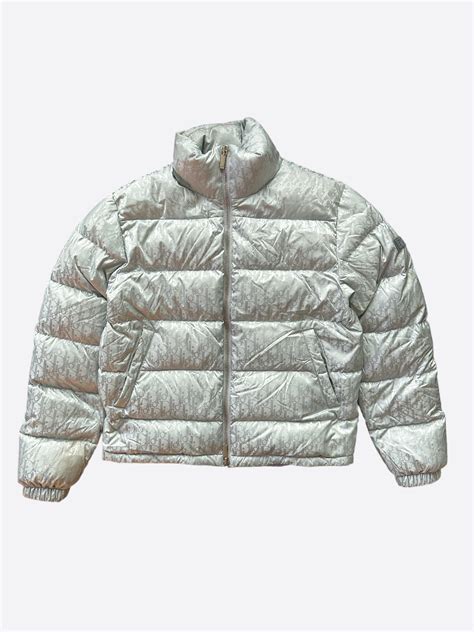 dior silver oblique jacket|christian Dior puffer.